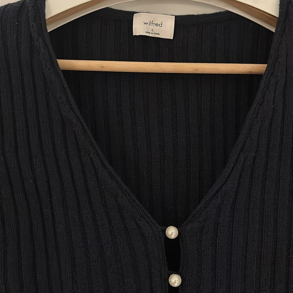 Wilfred pearl wool cardigan - Picture 3 of 4